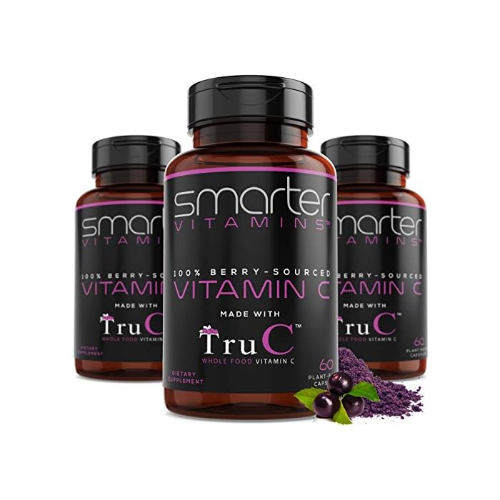 (3 Pack) Raw Whole Food Vitamin C Natural Immune Support from Berries, Premium Antioxidants, Bioflavonoids & Polyphenols…