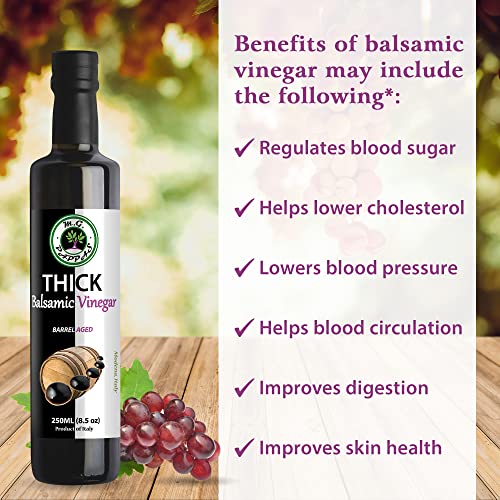 M.G. PAPPAS Thick Balsamic Vinegar from Italy Gourmet Balsamic