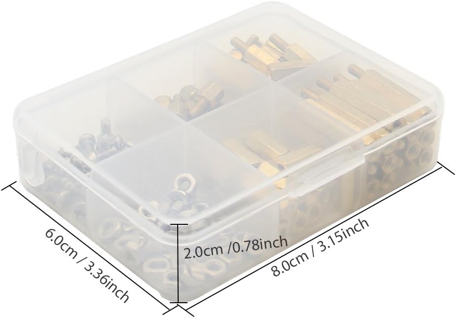 Geekworm Raspberry Pi Installation Tool - 100 Pcs/Lot M2.5 Series Hex Brass Spacer/Standoff + Nuts + Screws for Pi 5/4/3/Zero W/3A+ - Image 3