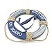 Wooden Nautical Life Ring Wall and Door Hanging Ornament Plaque,Welcome On Board,11.6