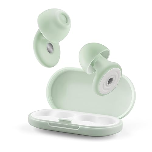 Ear Plugs for Sleeping Noise Cancelling -30dB, Reusable Silicone Earplugs for Noise Reduction, Hearing Protection Ear Plugs with 8 Eartips and Carrying Case