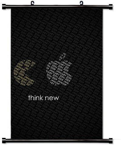 MiniGao Wall Scroll Poster with Pacman Apple Quote Home Decor Wall Posters Fabric Painting 32 X 48 Inch
