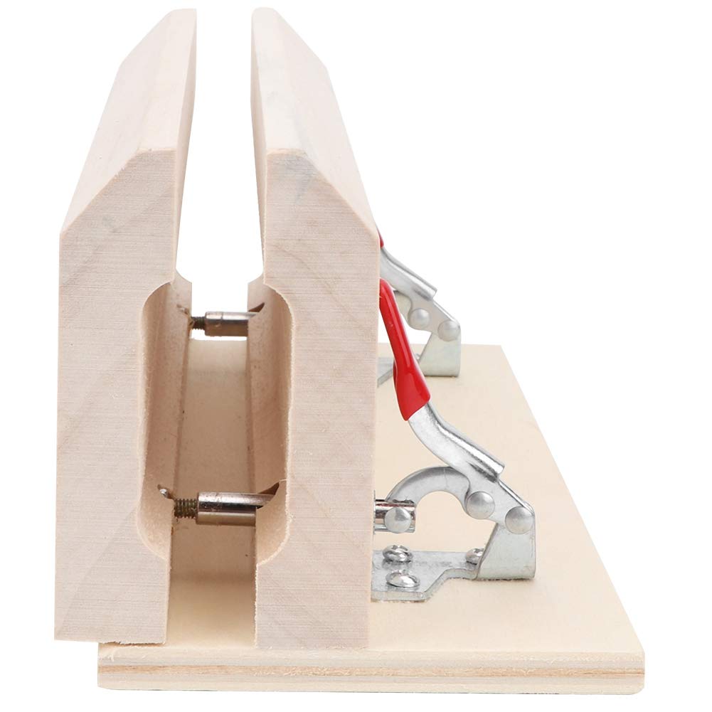 Wood Leather Lacing Stitching Retaining Clip Tool DIY Sewing Hand Tool Set Lacing Pony Horse Clamp Table for DIY Craft Making Repairing