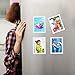 HIIMIEI Magnetic Frame Fridge Wallet Size, 2x3 2.5x3.5 Magnet Picture Frame Refrigerator