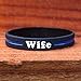 SayitBands Wife Thin Blue Line Silicone Wristband Bracelets Police Officers Patrol Awareness Support