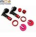 Hot Racing YEX156R01 Aluminum Adjustable Piggyback Reservoir Shock Upgrade for Axial Yeti XL