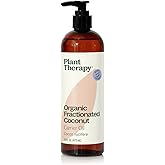 Plant Therapy Organic Fractionated Coconut Oil for Skin, Hair, Body 100% Pure, USDA Certified Organic, Natural Moisturizer, Massage & Aromatherapy Liquid Carrier Oil 16 oz