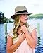 Wallaroo Hat Company Women’s Josie Fedora – UPF 50+ Sun Protection, Wide Brim, Packable Design and Adjustable Sizing for Medium Crown Sizes – Sun-Smart Hat for Travel and Everyday (Mixed Black)