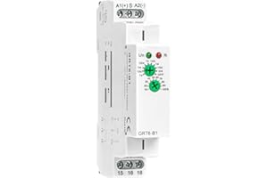 IGEYAPA Delay Off Time Relay GRT6-B1 10A Adjustable Smart Relay, Delay Turn Off Electronic Timer in Din Rail, 0.1s-10 Days Wide Range Delay Factory Automation Time Universal Voltage AC DC 24V 240V