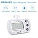 GDEALER Digital Refrigerator Thermometer Room Fridge Freezer Thermometer with Hook Max/Min, Waterproof, High Accuracy, Wide Range, Mini Design