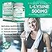 PurePremium L-Lysine 500 mg Supplement - Essential Amino Acid with Maximum Strength - Immune Support Supplement - Pure Lysine 500mg for Fast Absorption - 7 Months Supply - 200 Tablets