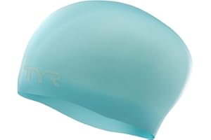 TYR Adult Long Hair Wrinkle-Free Silicone Swim Cap