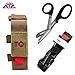 ATG Tactical Tourniquet & Trauma Medical Shear Pouch MOLLE PALS Duty Belt Loop EMT EMS (Tan Combo)