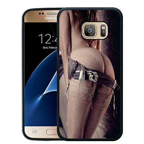 Galaxy S7 Case, Customized Black Soft Rubber TPU Samsung Galaxy S7 Case Fifty Shades of Grey - Stockings Temptation