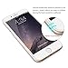 iPhone 7 Screen Protector, Mothca 3D Curve Edge Tempered Glass Full Screen Coverage Edge to Edge HD Clear Screen Protector Film with Thin but Tough Piano Paint Finish Steel Alloy Frame (White)