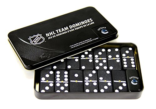 NHL Vancouver Canucks Domino Set in Metal Gift Tin