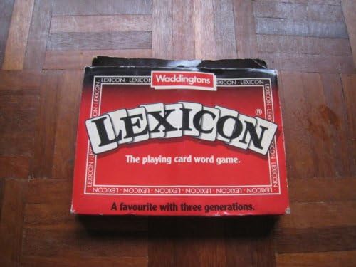 LEXICON. THE PLAYING CARD WORD GAME BY WADDINGTONS