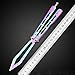 LOVIZA Practice Butterfly Knife, Balisong Trainer Stainless Steel Butterfly Knife Training Practice Comb Unsharpened Blade (Gray)