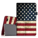 Fintie Folio Case for Fire 7 2015 - Slim Fit Premium Vegan Leather Standing Protective Cover Case for Amazon Fire 7 Tablet (will only fit Fire 7