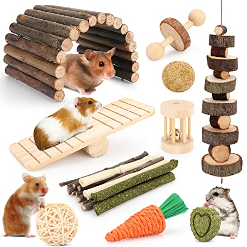 YIXUND Hamster Chew Toy Set