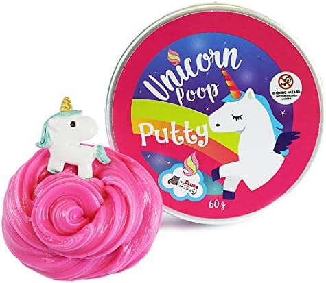 Unicorn Poop Putty - w/ Unicorn Charm / Putty Slime / Pink Putty / Thinking Putty / Putty for Kids / Unicorn Toys / Unicorn Slime
