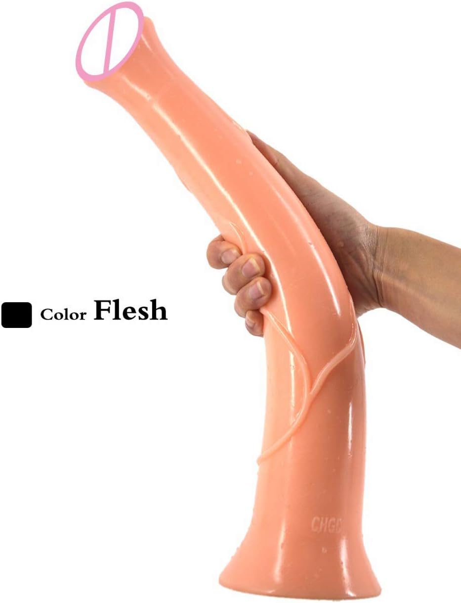 ZKKZ Ultra-long simulation horse with soft skin, huge animal roots, huge and super thick toys, suitable for women, different experience, secret transportation-Flesh