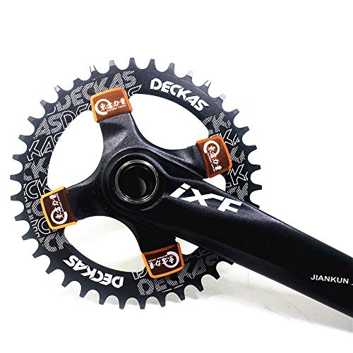 EASTERN POWER MTB Chainring Bolts&Nuts, Bicycle CNC Anodized Orange Chain Wheel Crankset Double/Single Chainring Bolt, 4 Pcs - Thumbnail 5