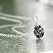 Gem Stone King 1.35 Cttw Green Mystic Topaz Gemstone Pendant Necklace | 925 Sterling Silver | Oval 8X6MM | With 18 Inch Silver Chain