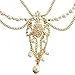 Sannysis HMetal Chain Jewelry Headband Head Hair Band Tassels Pearl