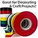 Weather-Resistant Colored Electrical Tape 60 Jumbo Roll 12 Pack. Color Code Your Electric Wiring Safely with Indoor/Outdoor PVC Vinyl, UL Listed to 600V, for a Variety of Taping Needs