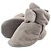 Luvable Friends Unisex Baby Fleece Booties, Gray, 12-18 Months