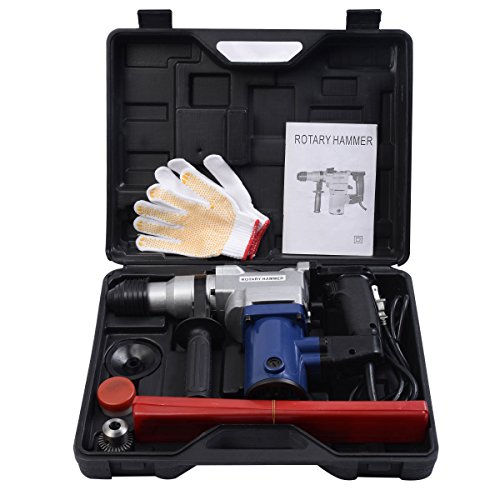 850W Electric Rotary Hammer Drill SDS Chisel Bits Demolition Kit w/ Case New