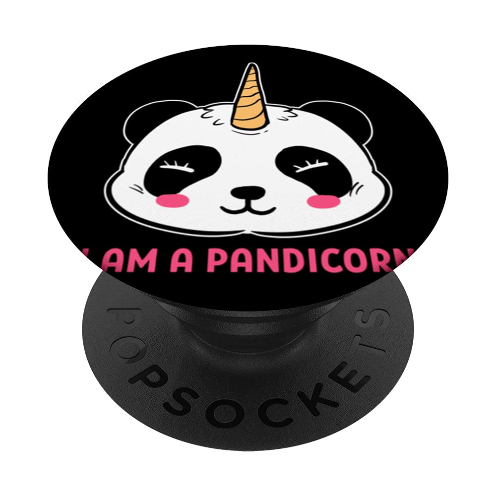 I am Pandicorn Panda Lover PopSockets Swappable PopGrip