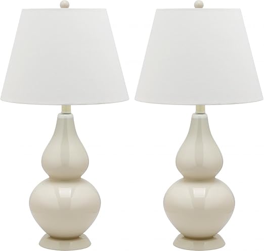 white double gourd table lamp