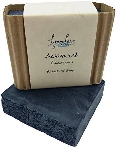 All Natural, Vegan Organic Handmade Moisturizing Unscented Soap Bar with Olive Oil and Organic Activated Charcoal Lynne Leea (Activated Charcoal)