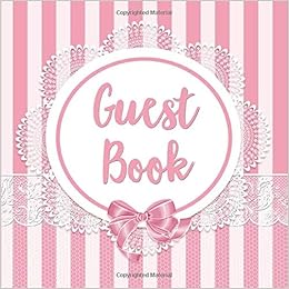 Guest Book Baby Shower Guest Book Girl With Gift Log Pink