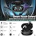 FITVII Bluetooth 5.0 Wireless Earbuds with Charging Case for iPhone and Android Smartphones, 50H Cyclic Playtime Wireless Headphones Built in Mic and Charging Case for Gaming and Sports Running
