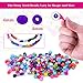 Pony Seed Beads, Shynek 24 Colors Friendship Bracelet Beads 4mm Small Rainbow Glass Beads with Elastic String for Jewelry Making Bracelets Necklaces