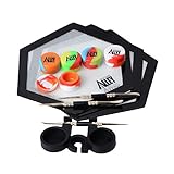SILICONE ALLEY FULL HEX SET 3 Carving Tools + 3 Hexagon Mats + 5 Premium Wax Jar Containers (5ml) + 1 Container Holder