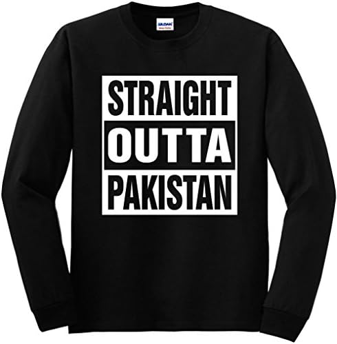 Mighty Ambitious Youth Long Sleeve Straight Outta Pakistan Funny Kids T-Shirt