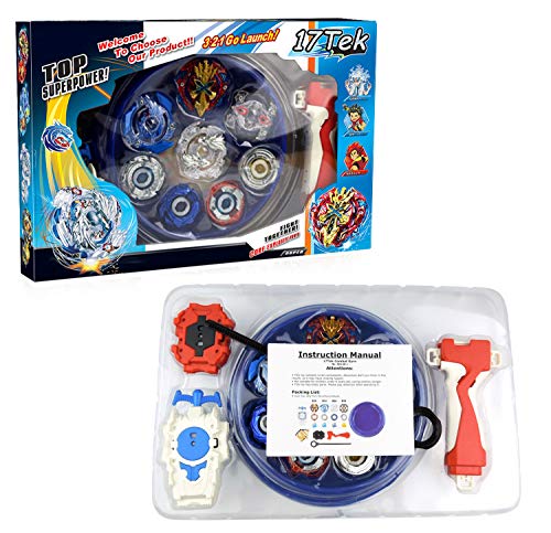17Tek Battle Gyro Evolution Attack Pack with Battling Tops, Stadium and Launchers