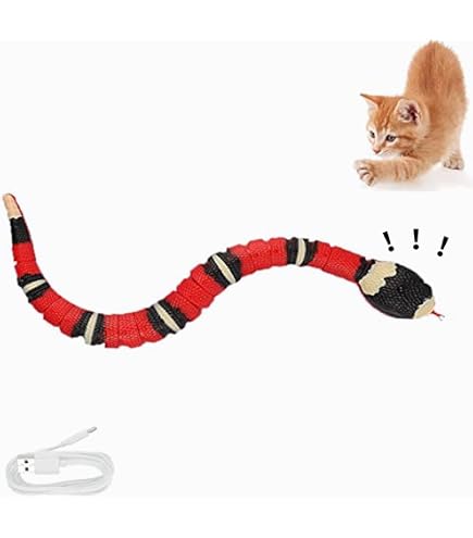 Electric Sensing Cat Toy Snake - Automatic Obstacle Avoidance Rechargeable
