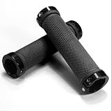 Dcolor Ciclo de la bici de montana del camino MTB Doble BMX bicicletas de bloqueo en bloqueo del manillar Punos - Negro