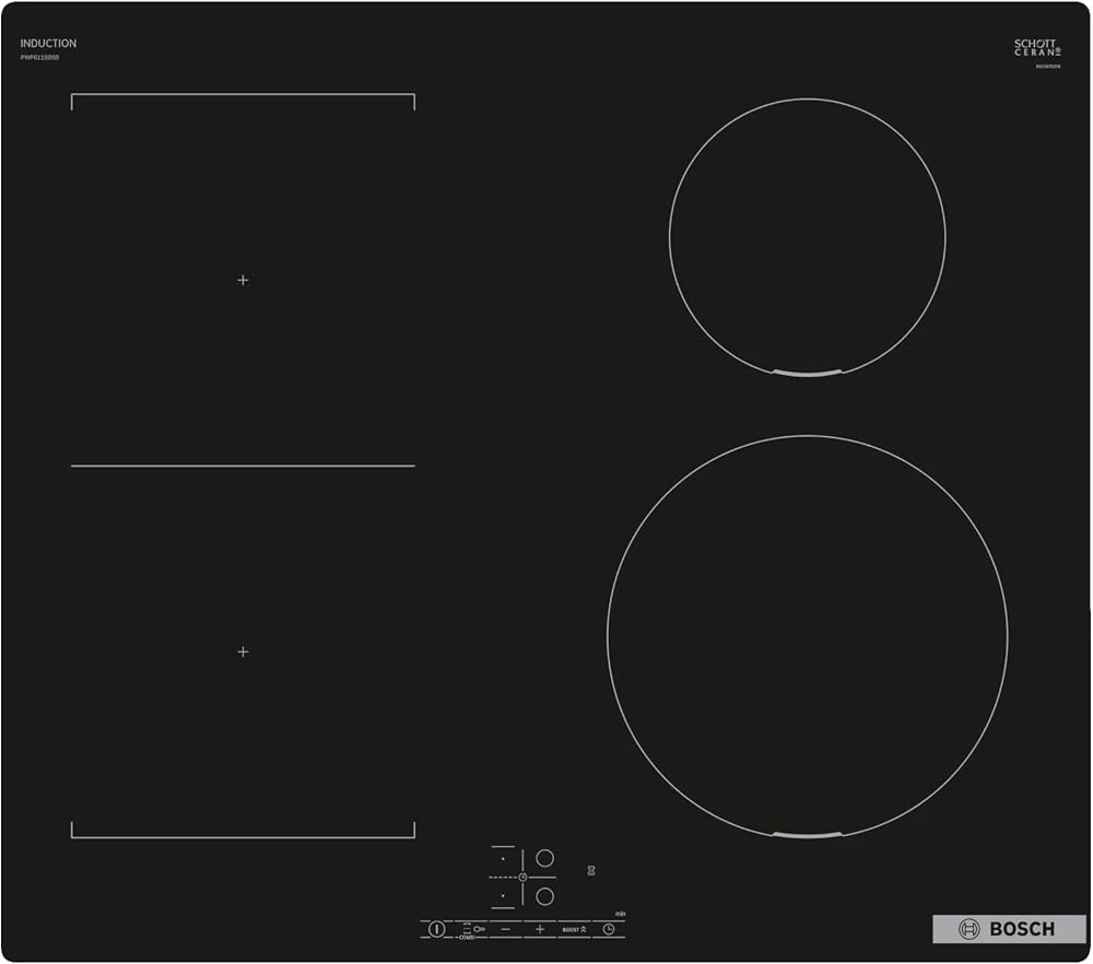 Bosch Series 4 60cm Induction Hob 4 Zones CombiZone PowerBoost