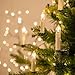 Tree LED Candle Light ONEVER Battery Powered Remote Control Flameless LED Candle Light RGB Christmas Candle Lights with Detachable Clip for Christmas Decoration, Wedding, Halloween, Thanksgiving