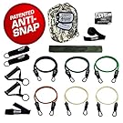 Bodylastics The Combat Ready Warrior Resistance Band Sets come with 6 or 8 of Our Anti-Snap Exercise Tubes, Heavy Duty components, a band barrier and a small anywhere anchor.