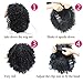 MERISIHAIR Curly Afro Wigs for Black Women Synthetic Heat Resistant Jet Black Short Curly Full Wigs for Black Women (Natural Black)