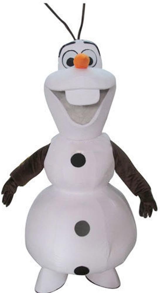 JWUP Lightweight Frozen Olaf Mascot Costume for Adult