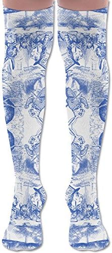 Alice In Wonderland Long Socks Women Cute Cat Cartoon Socks Over Knee High Boots Long Socks For Girls