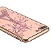 iPhone 8 Plus Case, iPhone 7 Plus Case, LONTECT Eiffel Tower Floral Clear Design Pattern Printing Soft TPU Gel Slim Back Protective Case Scratch Resistant for Apple iPhone 8 Plus/iPhone 7 Plus